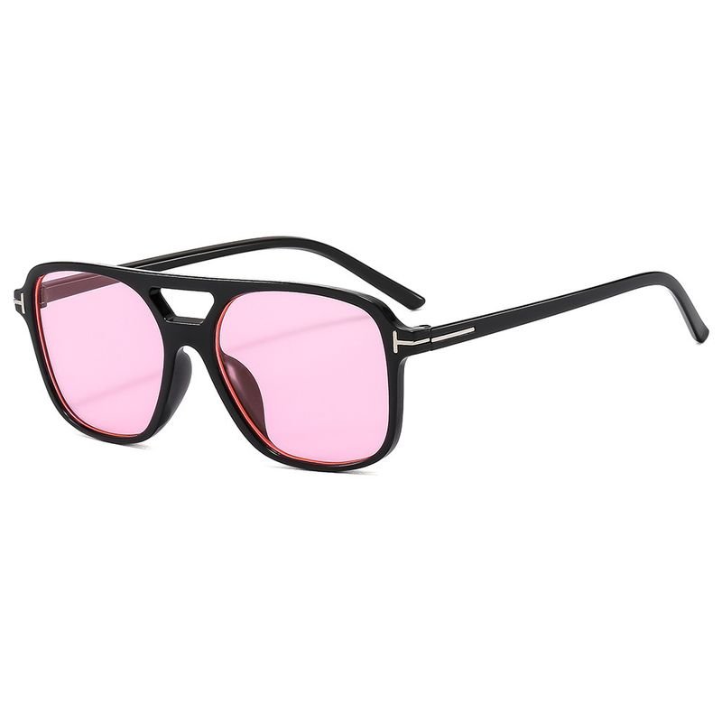 Women Fashion T-Shaped Double Beam Sunglasses