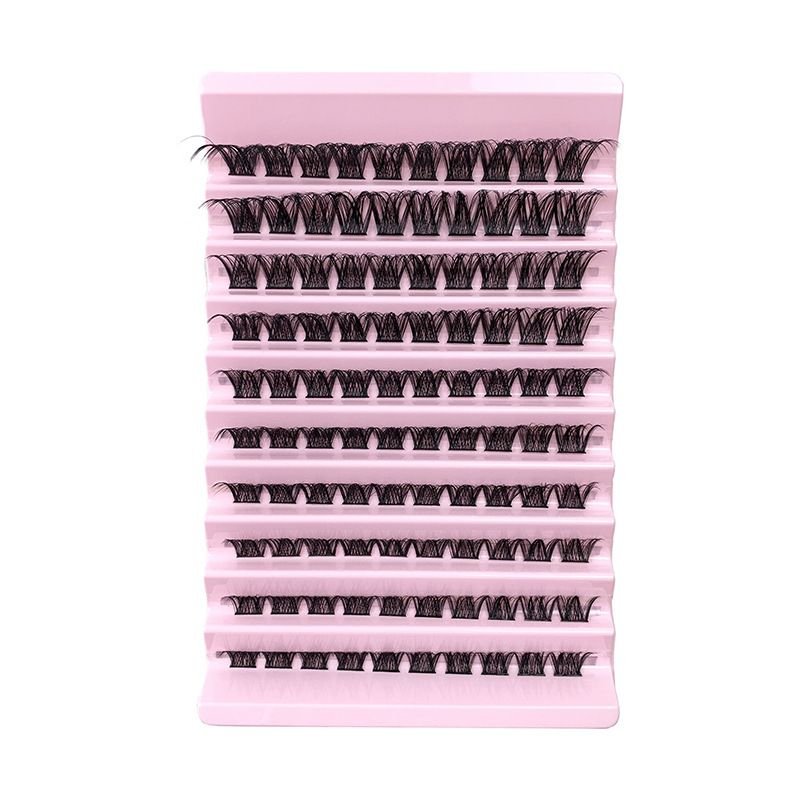 Women Simple 10-Row Mixed Single Cluster Segmented False Eyelashes