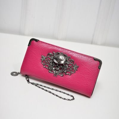 Women Fashion Creative Skull Long Purses