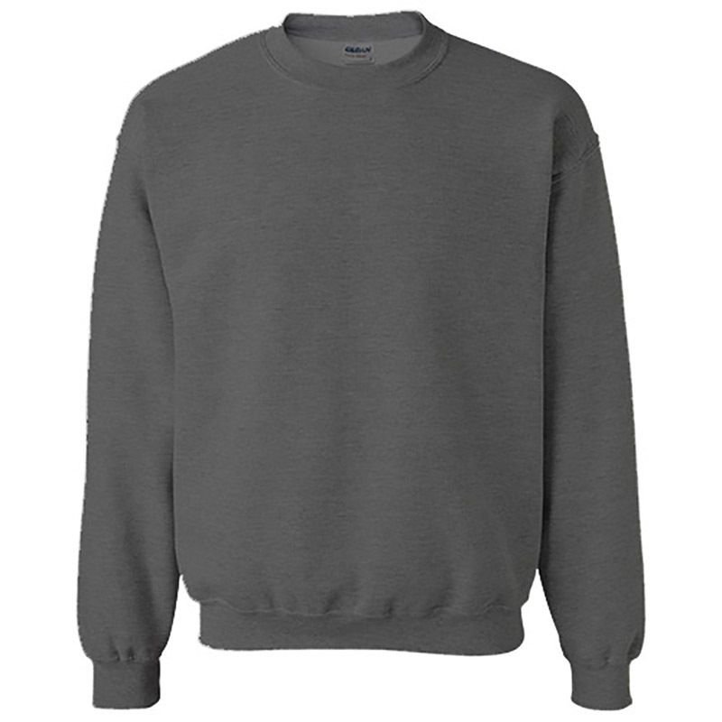 Men Spring Autumn Fashion Casual Versatile Solid Color Long Round Neck Sweatshirts