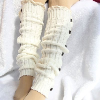 Autumn And Winter Women Fashion Warm Knitted Wool Leg Warmer