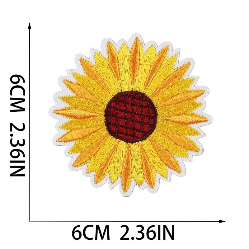 Fashion Flower Embroidered Cloth Sticker Hot-Melt Adhesive Patch