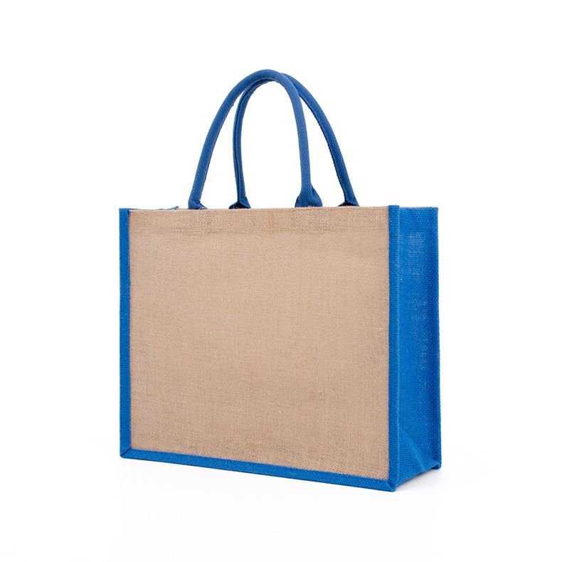 Custom Logo Multicolor Blank Linen Tote Bag