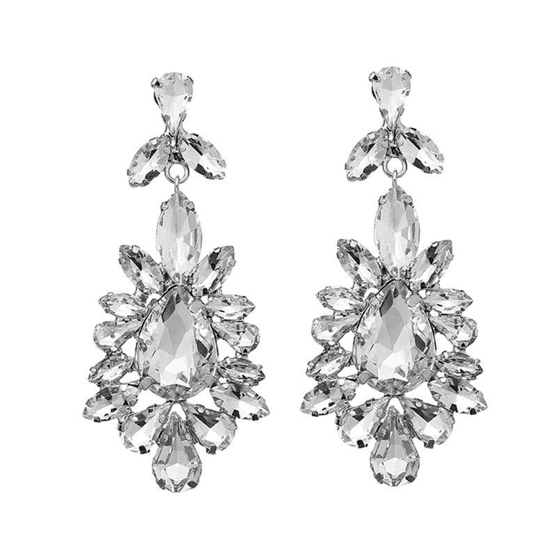 Exaggerated Fashion Rhinestone Alloy Earrings