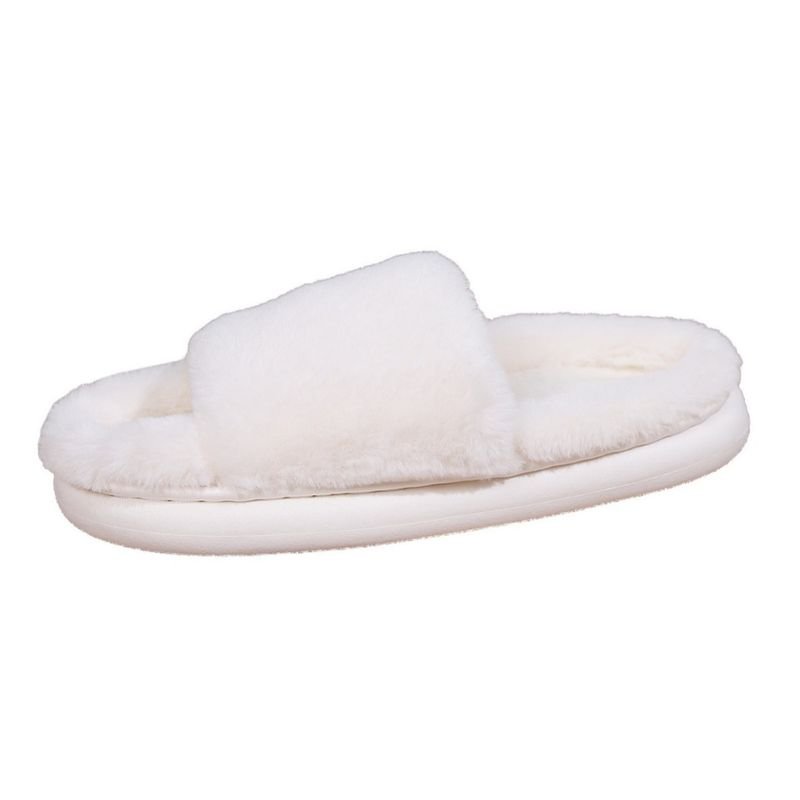 Winter Order Casual Solid Color Plush Slippers