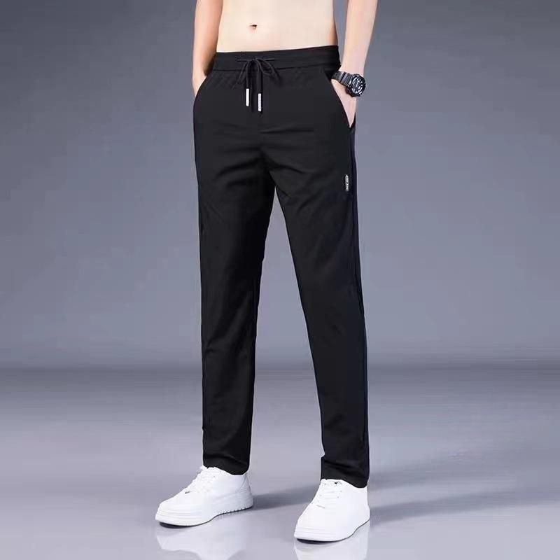 Men Casual Breathable Quick-Drying Large Size Loose Sports Trousers