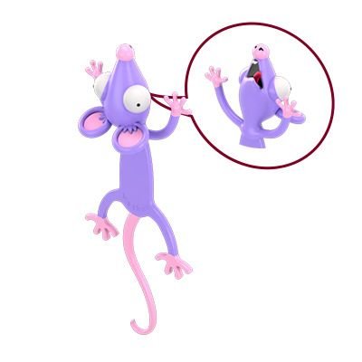 Cartoon Ouch! Series 3d Three-Dimensional Animal Bookmark