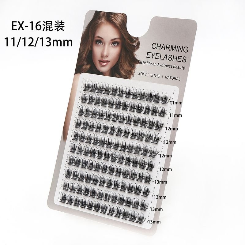 Women Natural Curly Single Cluster False Eyelashes