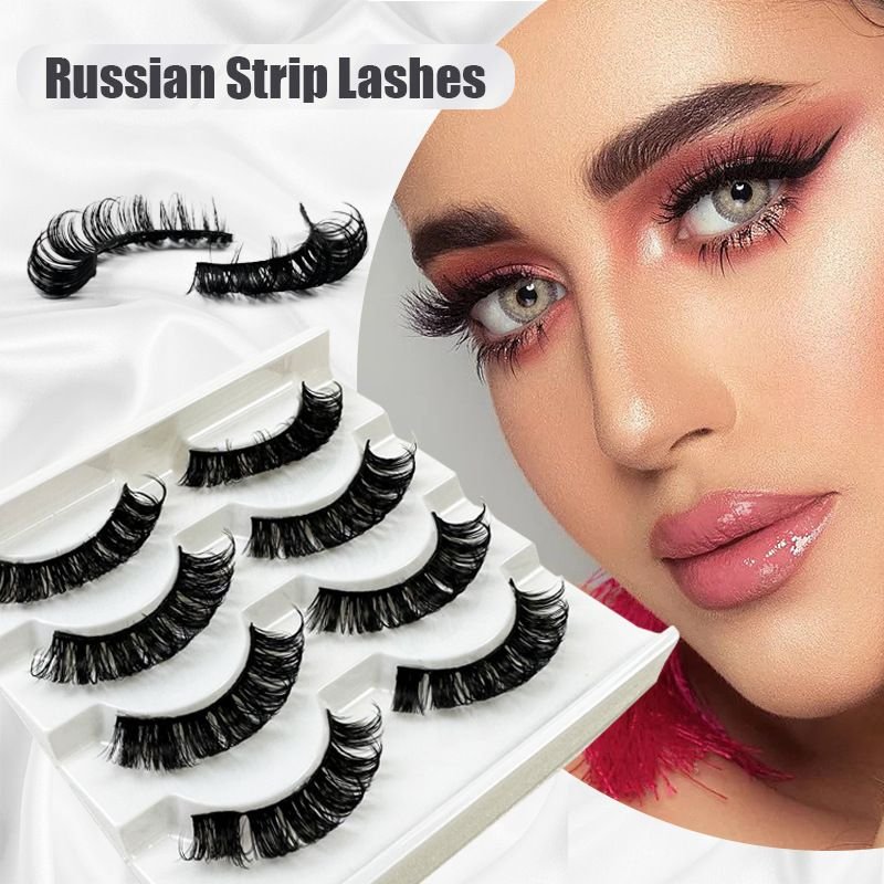 Women Fashion Thick Curled False Eyelashes