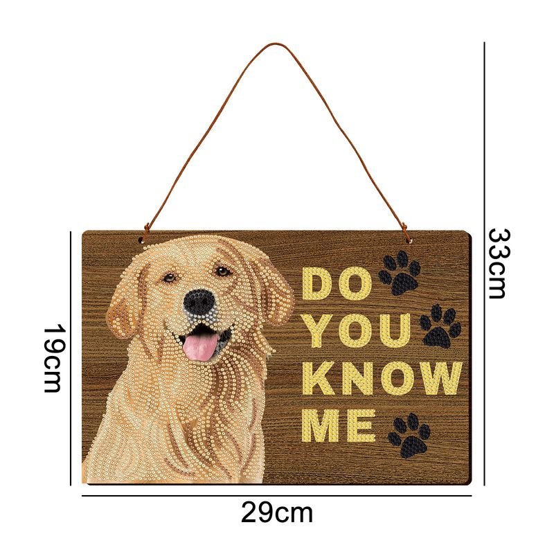 Pet Dog Hanging Tag Decoration Handmade DIY Diamond Hanging Picture