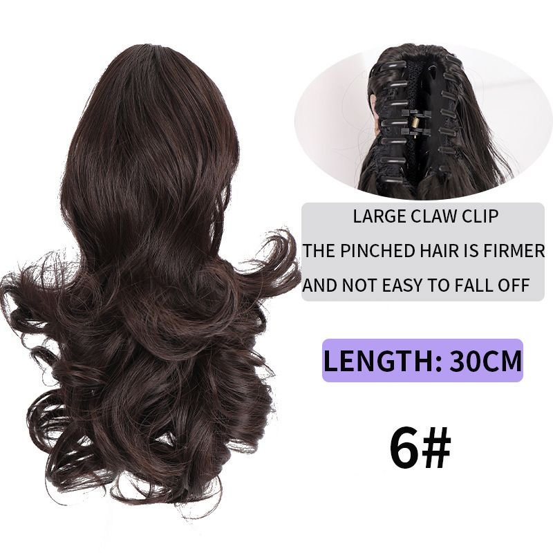 Women Long Curly Hair Ponytail Natural Simulation Ponytail Hair Claw Hair Extension