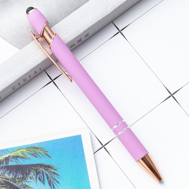 Simple Metal Push Aluminum Ball Pen