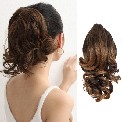 Women Long Curly Hair Ponytail Natural Simulation Ponytail Hair Claw Hair Extension