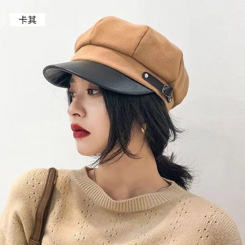 Women Fashion British Style Octagon Beret