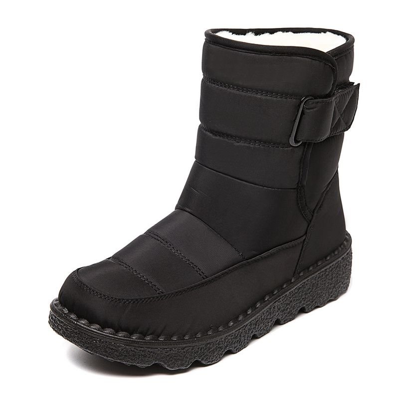 Autumn Winter Women Fashion Plus Size Warm Thickened Velcro Snow Boots