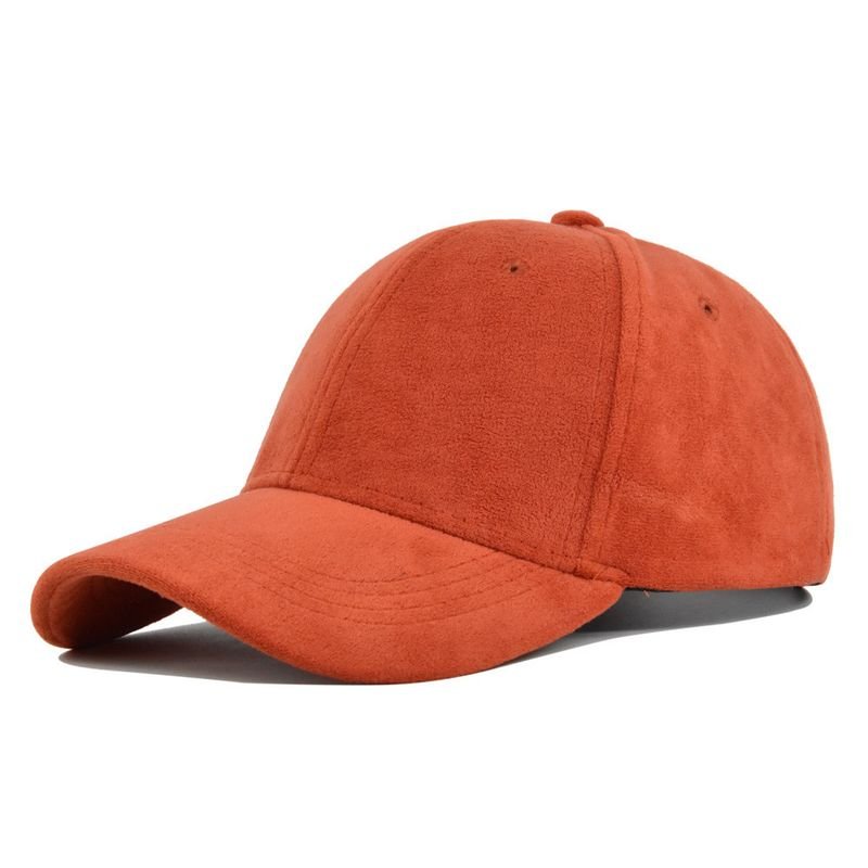 Neutral Simple Solid Color Suede Sunshade Cap