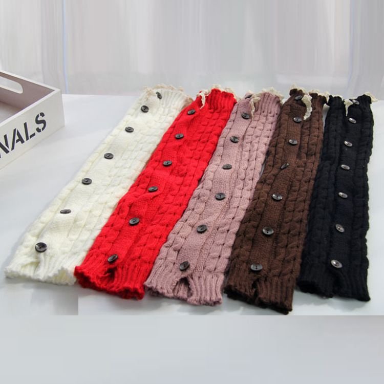 Autumn And Winter Women Fashion Warm Knitted Wool Leg Warmer