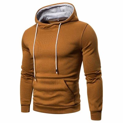 Men Spring Autumn Leisure Sports Solid Color Long Sleeve Hoodies