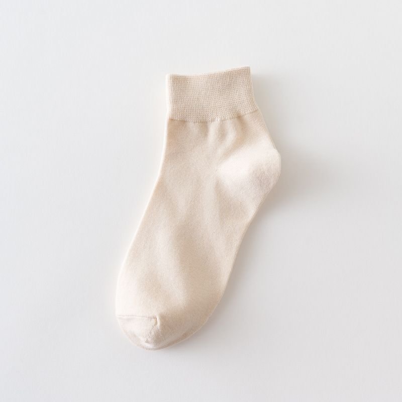 Women Simple Solid Color Breathable Socks