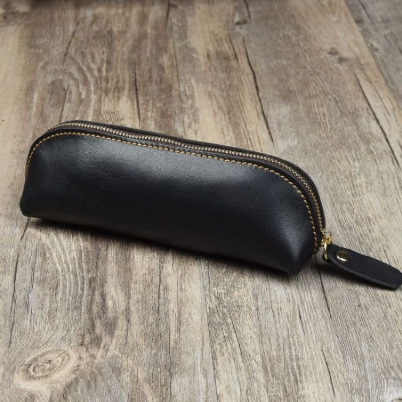 Simple Retro Zipper Pencil Case