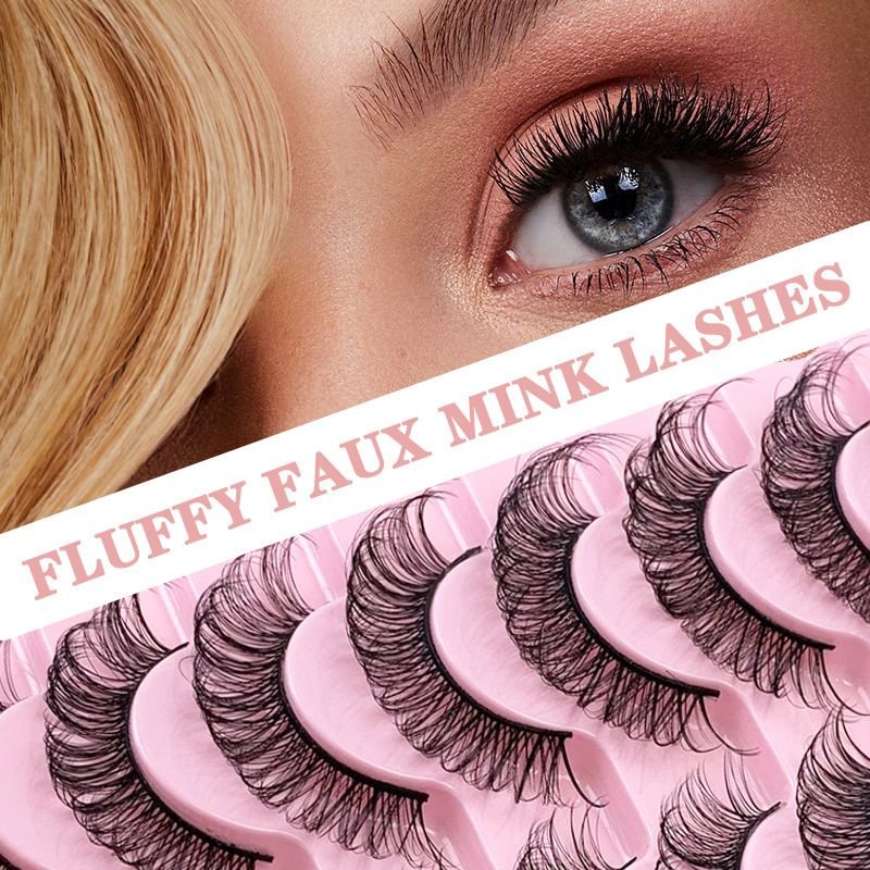 Women Natural Thick Curly Ten Pairs Of False Eyelashes