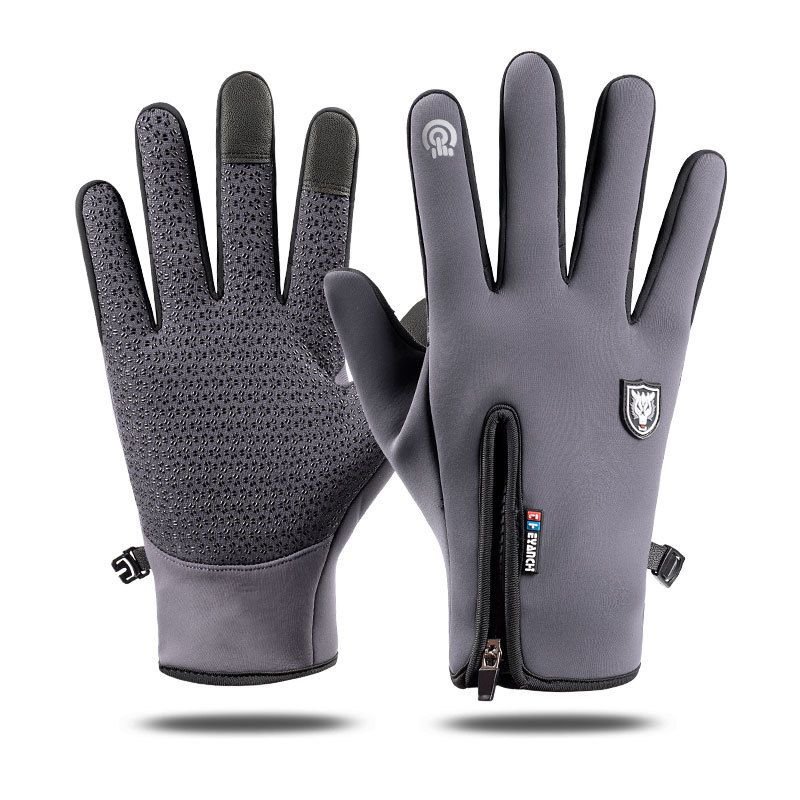 Winter Outdoor Waterproof Touch Screen Full Finger Sports Warm Cycling Gloves