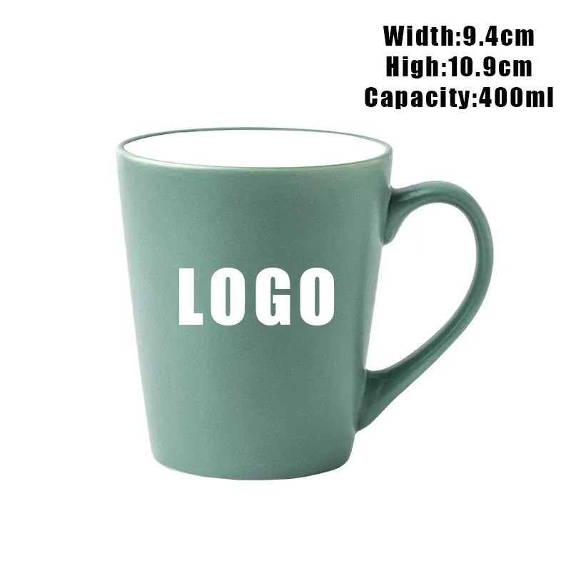 14 oz. Custom Logo Creative Matte Solid Color Mug