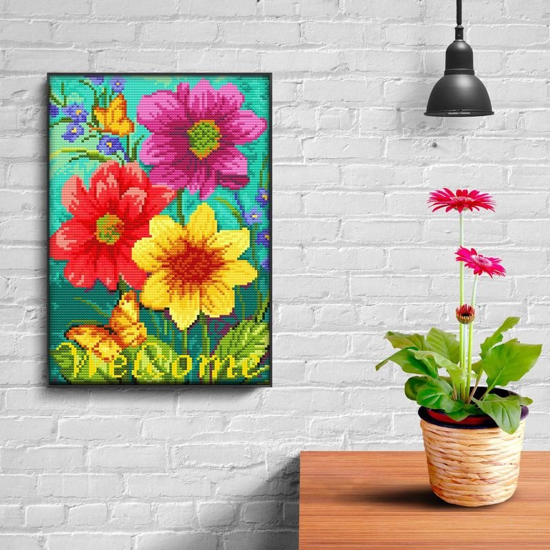 Modern Living Room Decoration Painting Handmade DIY Full Diamond Luminous Diamond Painting