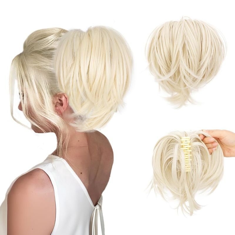 Fashion Women Curly Short Hair Claw Extension