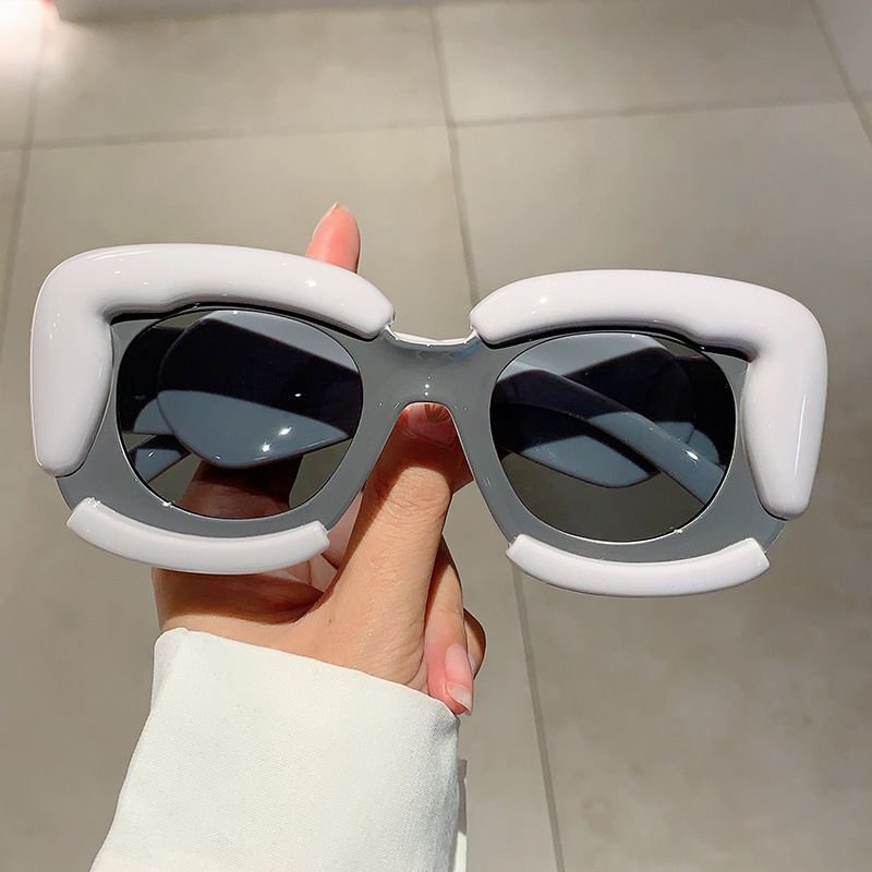 Women Fashion Funny Y2K Bubble Cloud Stitching Sunglasses