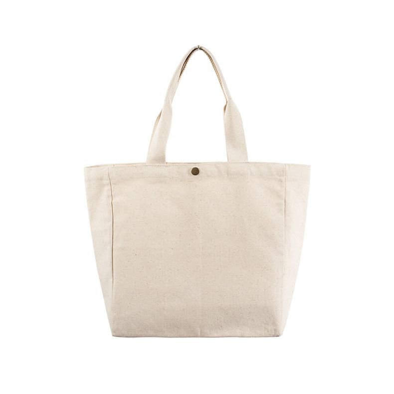 Custom Logo Simple 16 A Thick Cotton Solid Color Hand Canvas Tote Bag