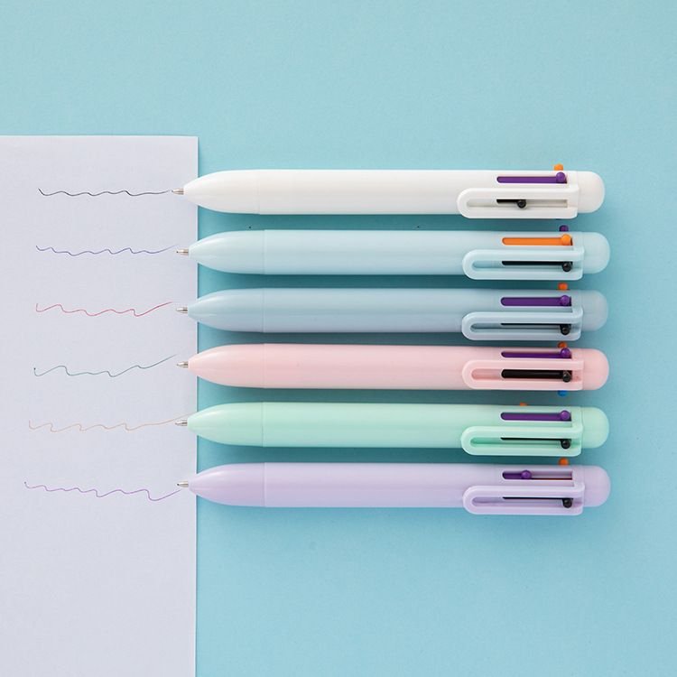 Creative Macaroon 6 Color Press Ballpoint Pen