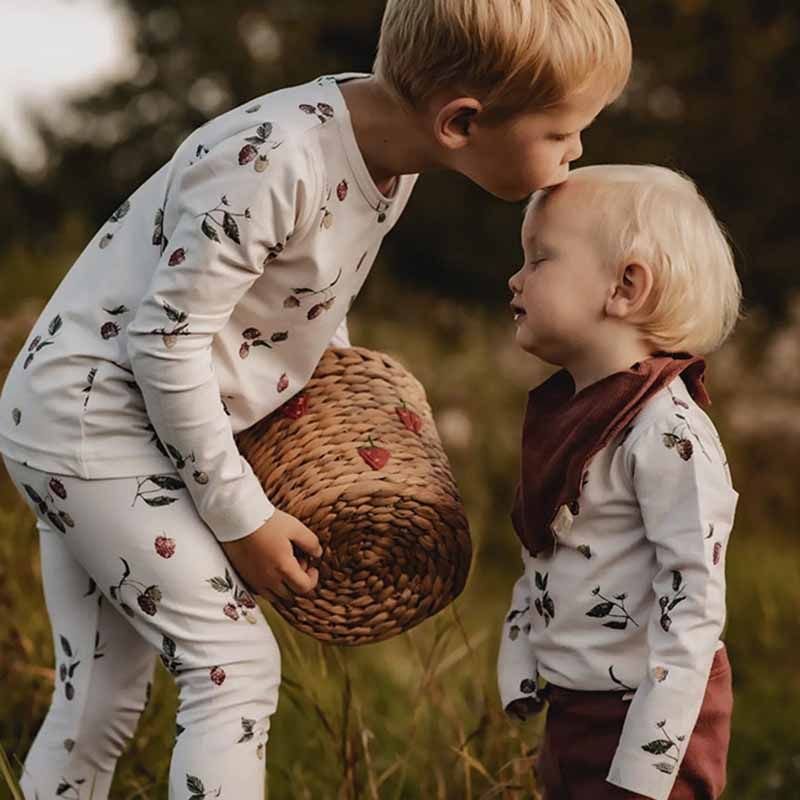 Kids Baby Boys Girls Casual Cute Tiny Flower Print Long Sleeve Romper