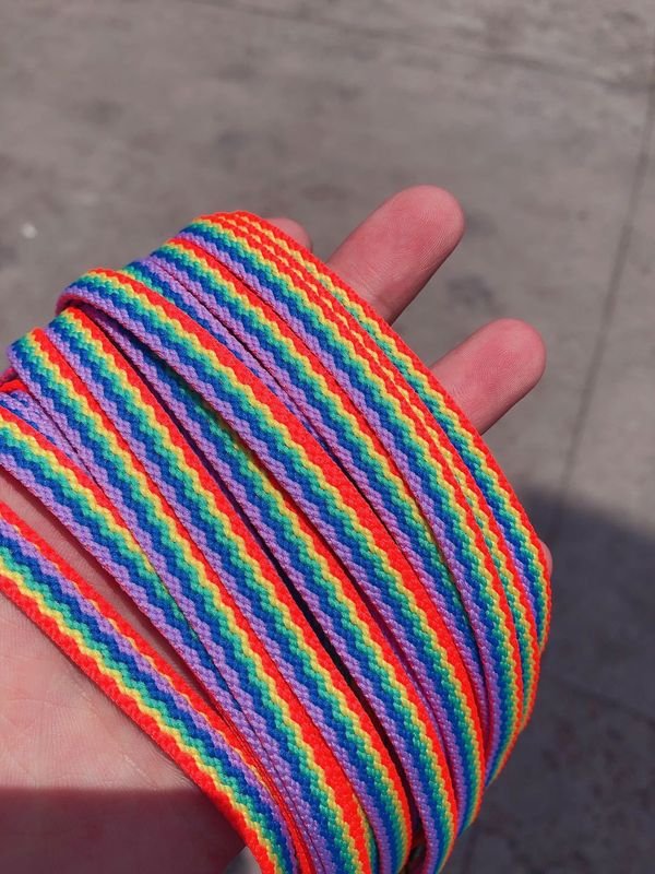 Simple Fashion 3D Rainbow Shoelaces