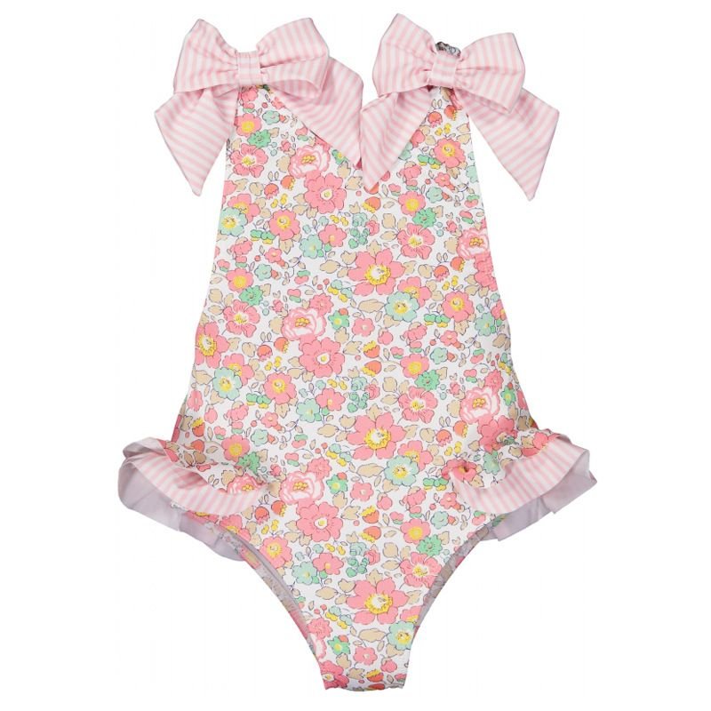 Kids Toddler Girls Casual Cute Tiny Flower Print One Piece Swimwear