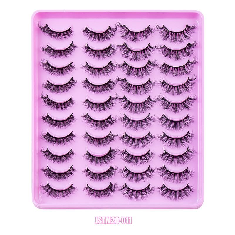 Women Simple Natural Thick Curly 20 Pairs Of Mixed False Eyelashes