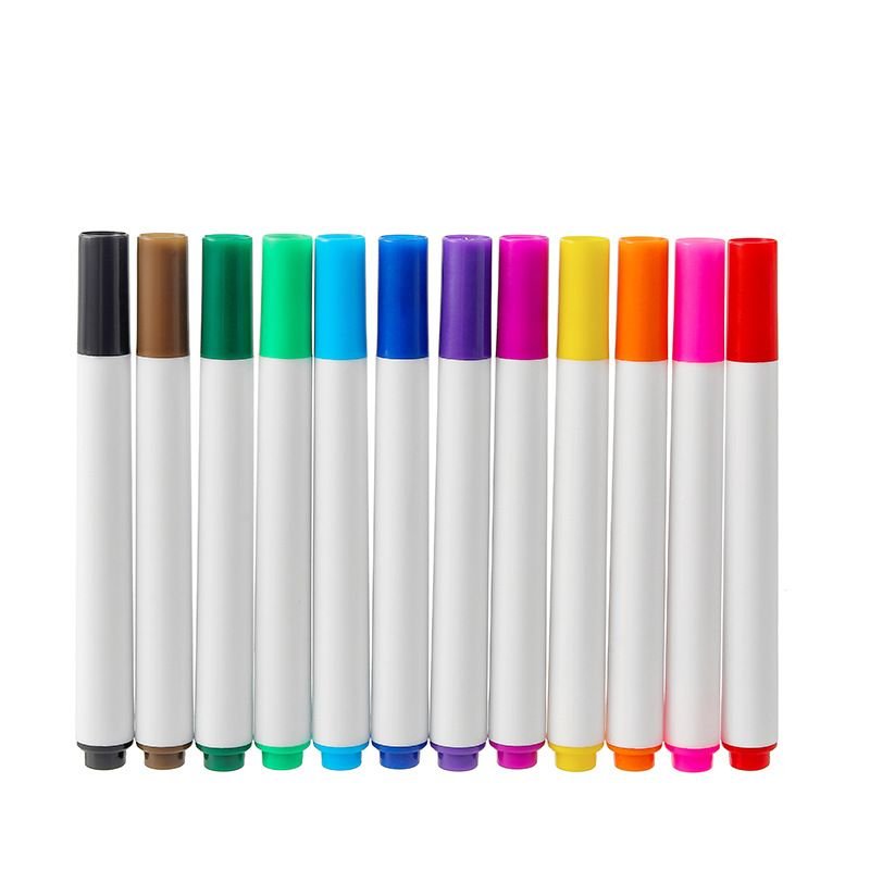 12 Colors-Set Of Mini Oily Quick-Drying Marker Pen