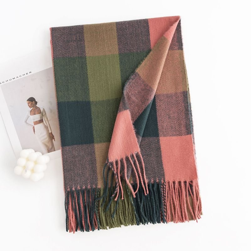 Autumn Winter Women Fashion Warm Cold-Proof Cashmere Scarf