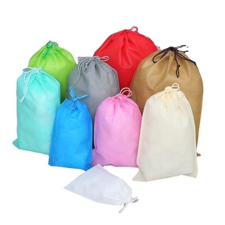 Fashion None-woven Fabric Drawstring Shoe Storage Packaging Bag