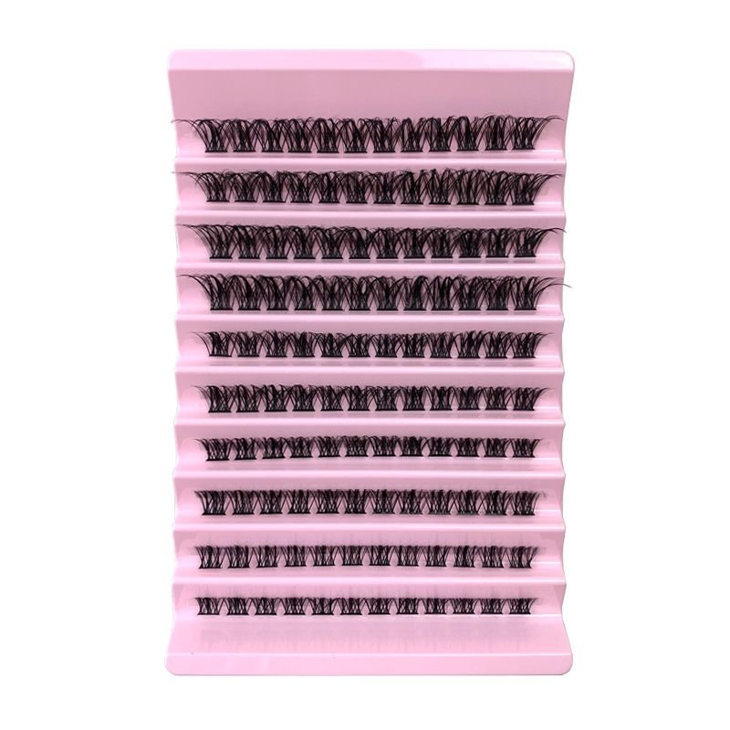 Women Simple 10-Row Mixed Single Cluster Segmented False Eyelashes