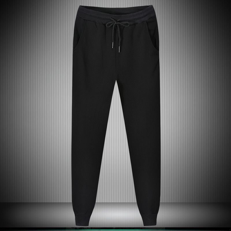 Men Fashion Casual Solid Color Plus Size Fleeces Sport Jogger Pants