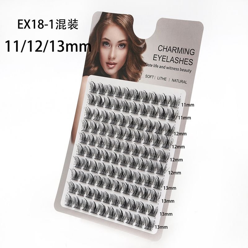 Women Natural Curly Single Cluster False Eyelashes