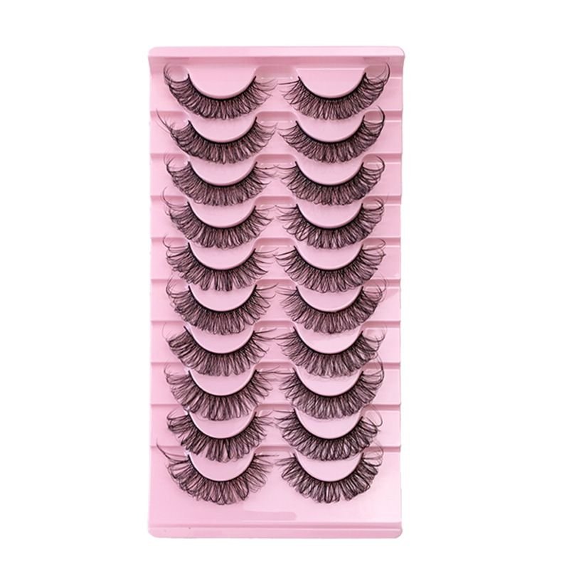 Women Natural Thick Curly Ten Pairs Of False Eyelashes