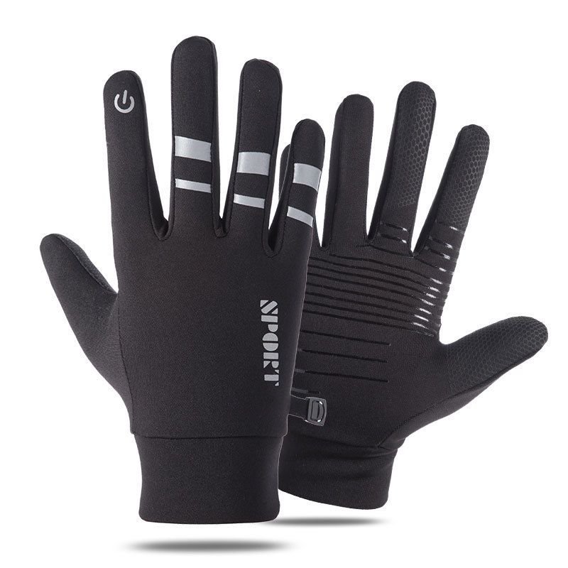 Outdoor Waterproof Winter Windproof Warm Plus Fleece Thickened Mountaineering Sports Gloves