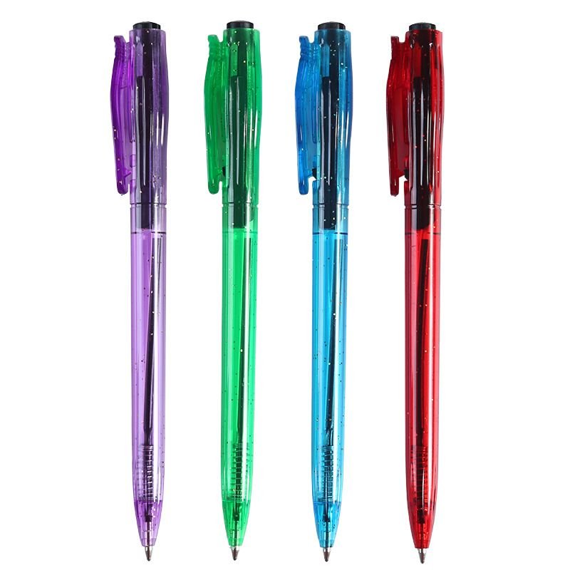 Simple Office Stationery Bullet Push Ballpoint Pen