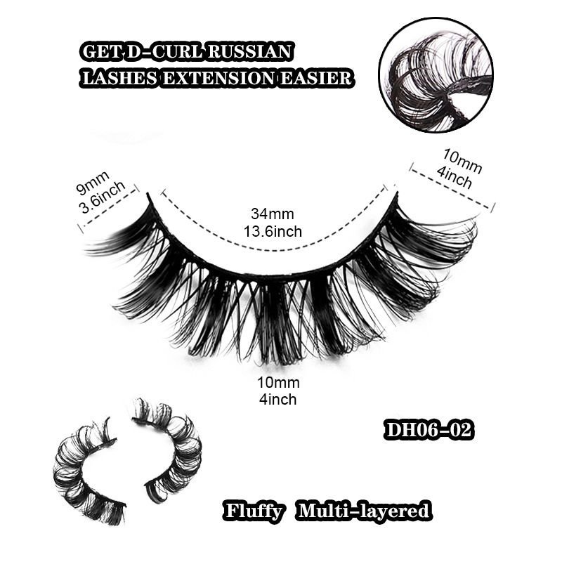 Women Simple Thick Curled Ten Pair False Eyelashes