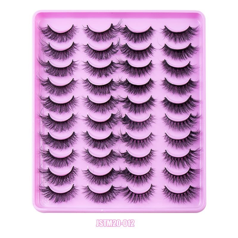 Women Simple Natural Thick Curly 20 Pairs Of Mixed False Eyelashes