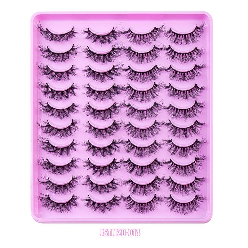 Women Simple Natural Thick Curly 20 Pairs Of Mixed False Eyelashes