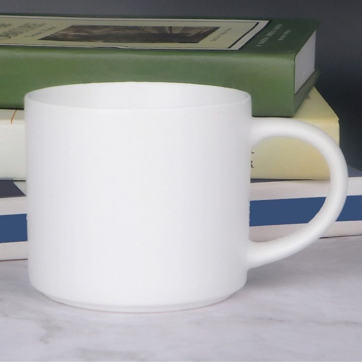 15.5 oz. Simple Household Large Capacity Printable Logo Ceramic Cup Advertising Coffee Mug Custom