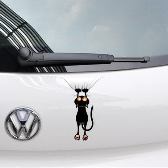 Creative Funny 3D Kitten Scratch Decoration Car Sticker